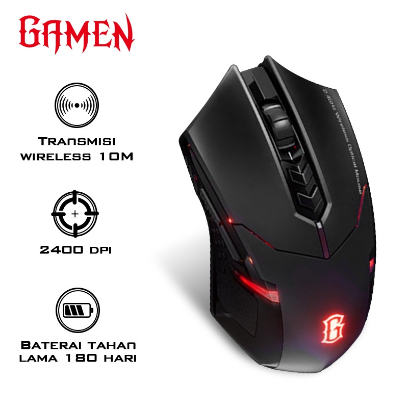 MOUSE GAMING GAMEN GM300W WIRELESS
