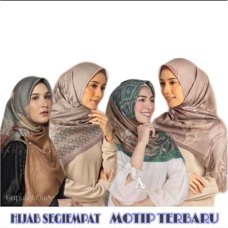 Segiempat Voal Premium Murah / Hijab Segiempat Motif Terbaru / Kerudung segiempat Motif Terlaris Uk 110x110 COD