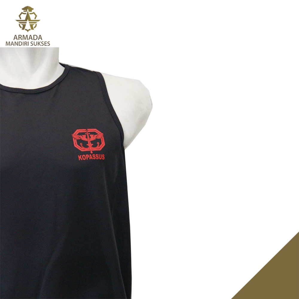 Kaos Singlet Kopassus Dri-fit Logo - Kaos Dalam Kopassus