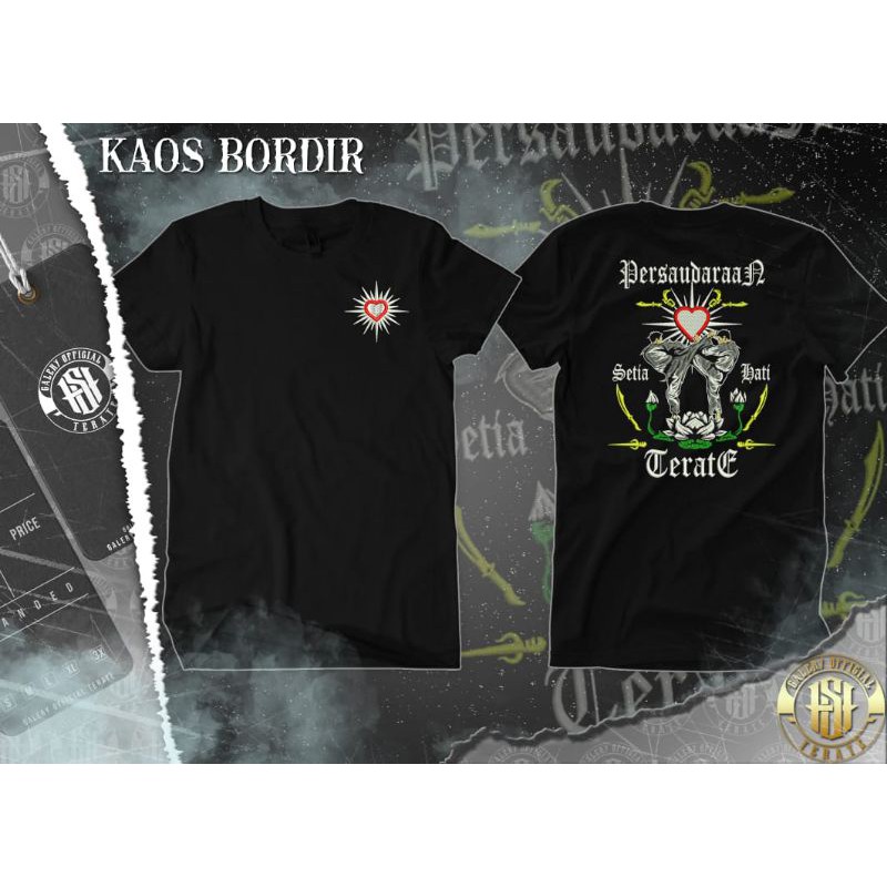 KAOS PSHT KAOS DISTRO PSHT KAOS TERATE NEW DESIGN BORDIR