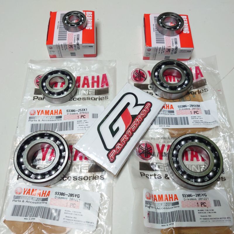 bearing set kruk as rasio f1zr ori ygp force 1 sigma champ alfa f1 forceone force1 one fizr fiz f1z r crankshaft bandul bering klaher laher lahar laker gir gear