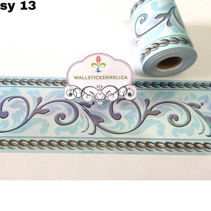 ➧ RELIZA WALL BORDERS GLOSSY 10CM X 10METER LIS BORDER MENGKILAT STIKER DINDING kode CDS ℮