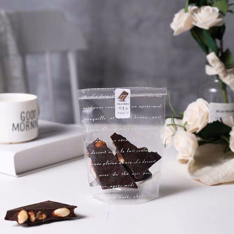 PLASTIK COOKIES PUTIH POLKADOT LOVE 10*15.5CM HARGA 10 PCS