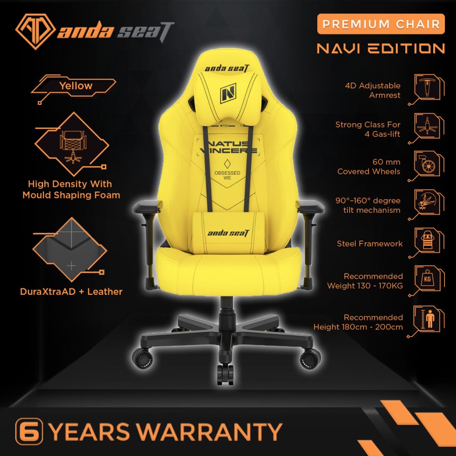 AndaSeat Navi Edition Premium Gaming Chair / Kursi Gaming