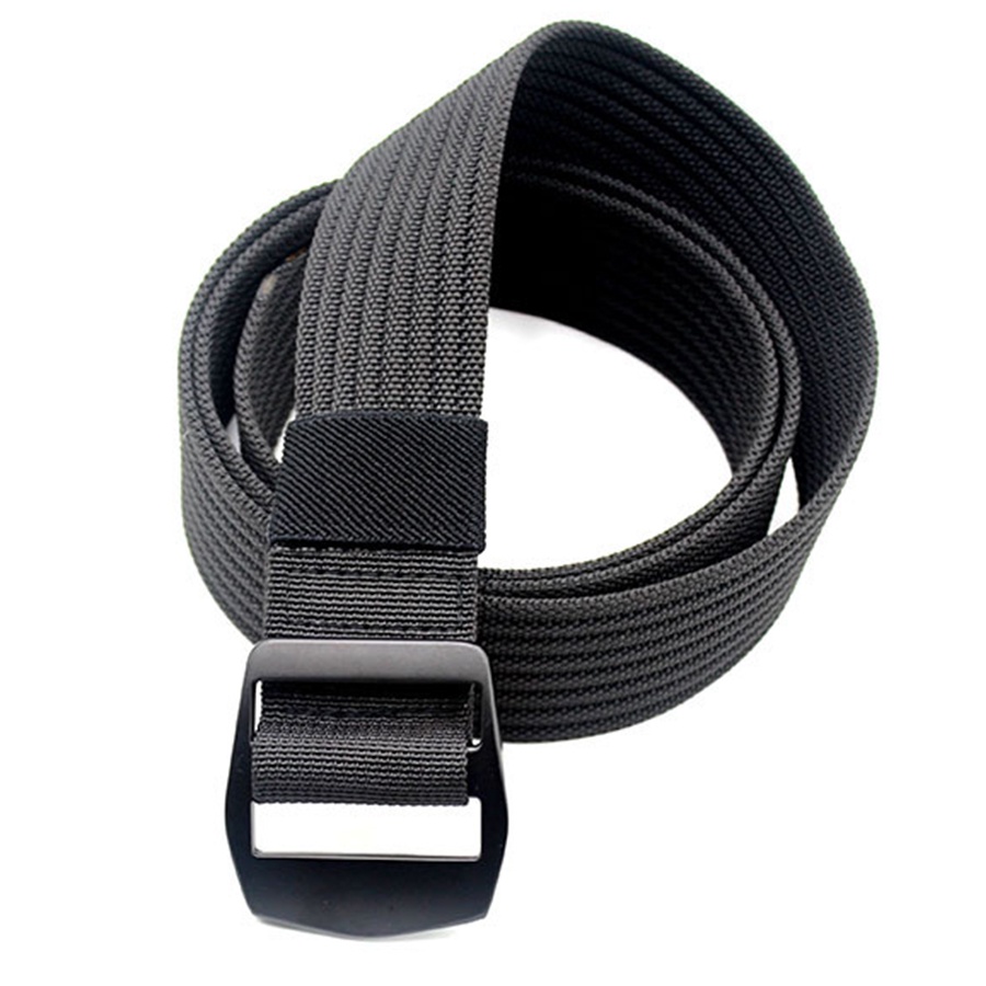 Tali Ikat Pinggang Canvas Tactical Belt Ikat Pinggang Pria Keren Terbaru 2021 Men Belt Fashion Accessories Gesper Pria Sabuk Celana Tali Ban Pinggang Kanvas Lock Buckle Ikat Pinggang Pria Dewasa Kerja Formal Sekolah Rapi Pelengkap Busana s5247 - Black