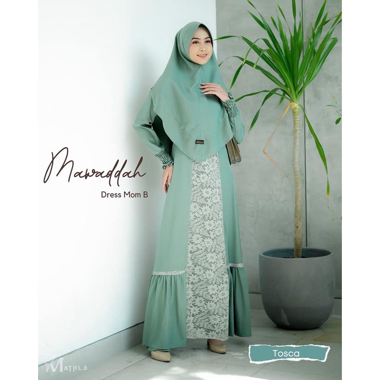 MATHLA MAWADDAH DRESS B GAMIS DEWASA TERBARU TOSCA