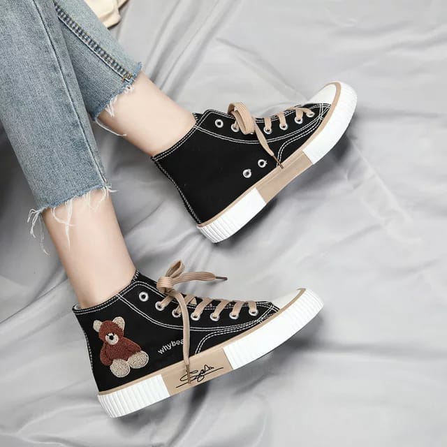 Sepatu Semi Boots Wanita Fashion Bear BR-06-3