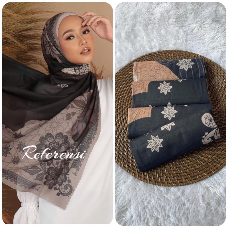 251- 300  Hijab segiempat voal motif-300
