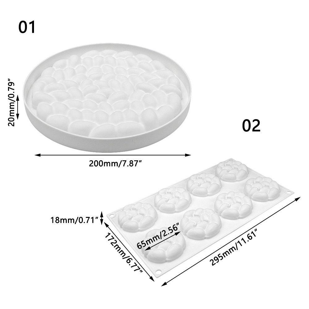 Top 3D Almond Baking Soap Mould Alat Dekorasi Kue Cetakan Mousse