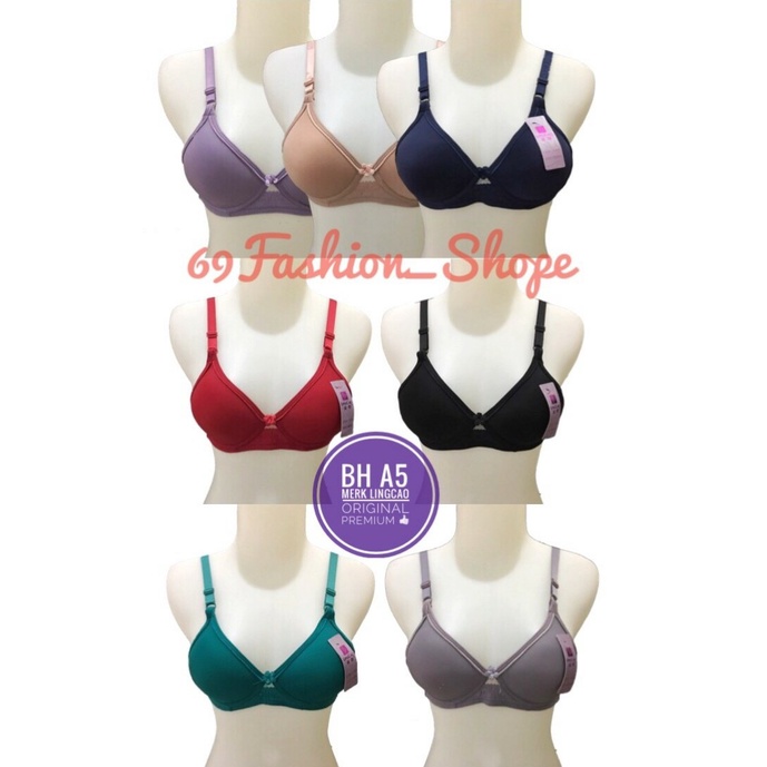 1Pcs BH GADIS NON KAWAT LINGCAO A5 TERMURAH GROSIR BRA IMPORT ORI CUP A PREMIUM BEST SELLER
