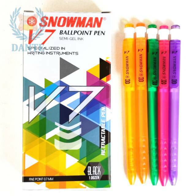 

Pulpen Snowman V7 per Lusin