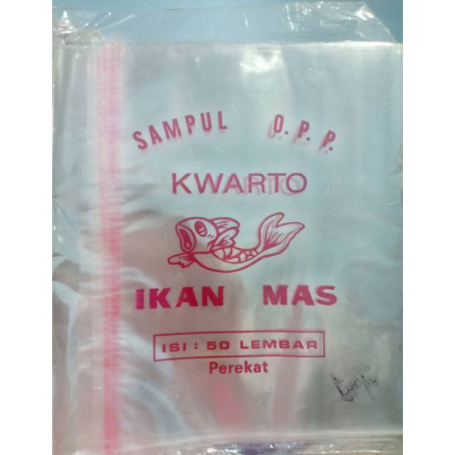 

(80gr) 1pak sampul buku plastik KWARTO isi 50