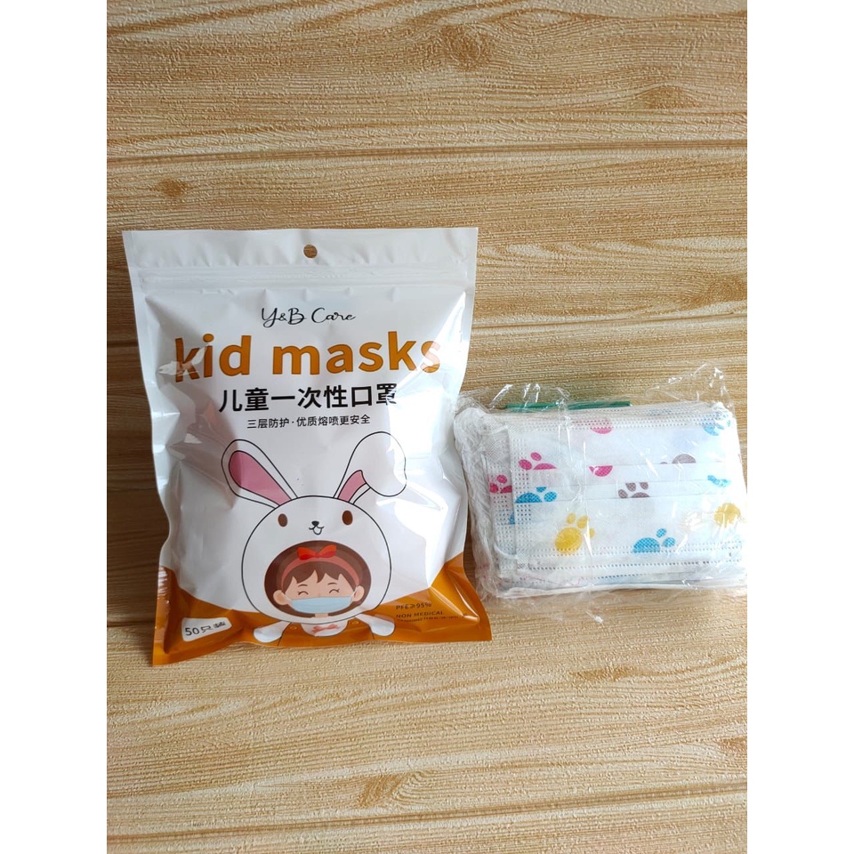 Masker Anak 3 ply  Karakter  Careion / Masker Anak Motif   isi 50 pcs perbox