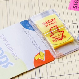 

Stick'n Pop-Up Flags 26015 - Memo tempel sticky note transparan sign here yellow Tanda tangan