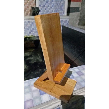 Dudukan HP (Holder/tatakan) Kayu