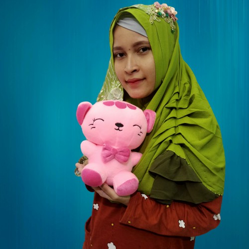boneka Kucing cantik s murah velboa bisa COD cocok untuk kado ulang tahun