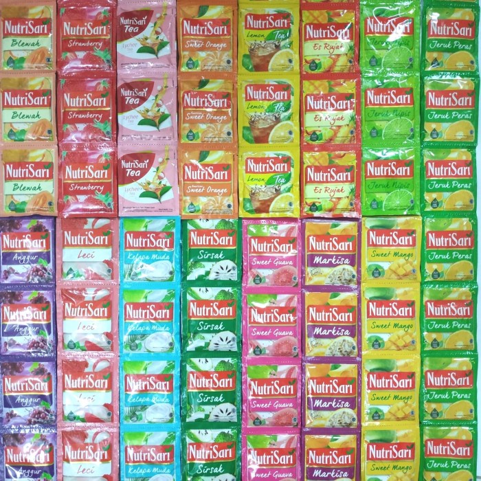 

Lainnya-Minuman-Bubuk- Nutrisari Sachet 11Gram. (Varian Jeruk). Isi 10Sachet/Renceng. - American