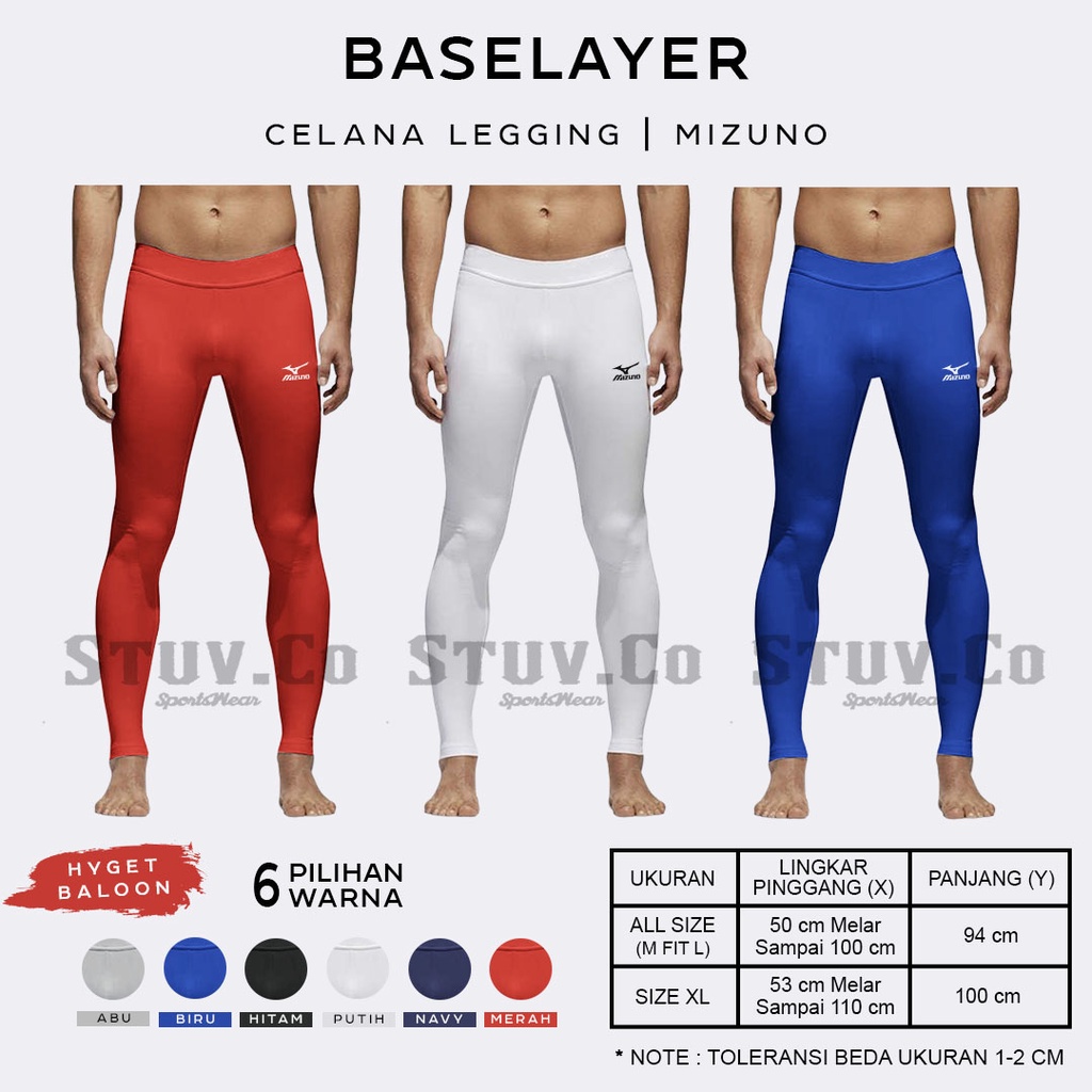 CELANA BASELAYER LEGGING PANJANG LONGPANTS unisex