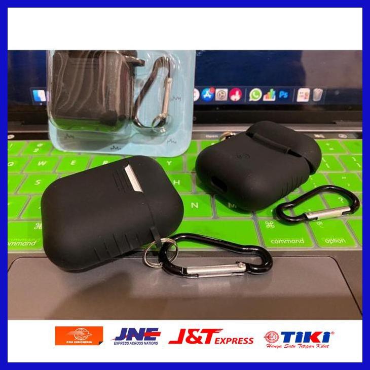 SILICONE CASE FOR AIRPODS SILIKON AIRPODS SARUNG AIRPODS HITAM