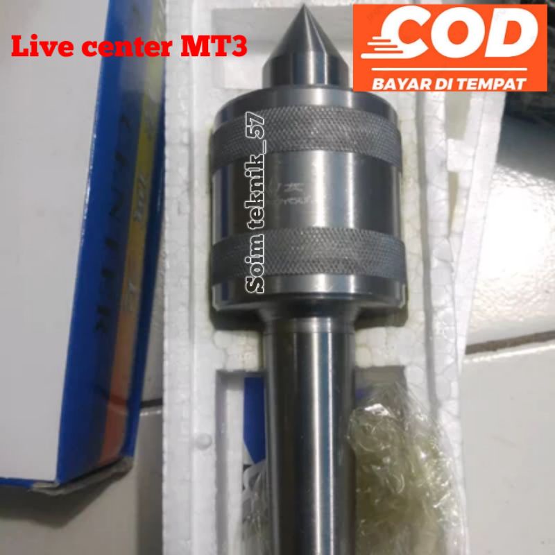 live center mt3 cocok untuk mesin bubut CQ6230 C0630
