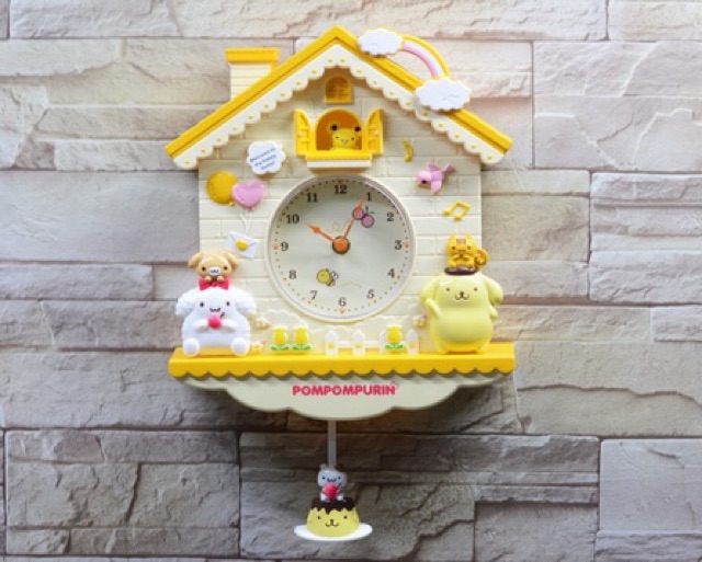 Jam dinding Bandul Goyang Hello kitty / my Melody / Twin Stars