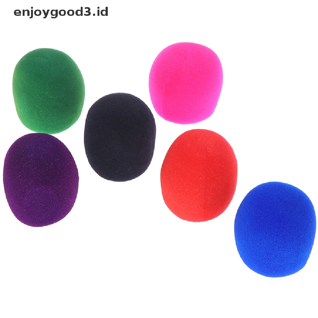 (Id) 5pcs / Set Cover Pelindung Mic / Headset Bahan Busa Untuk Rekaman