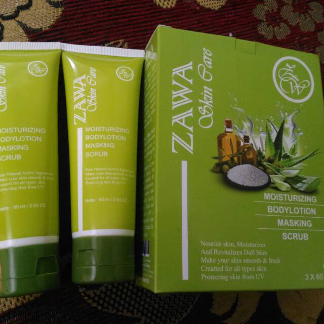 Cream Zawa Skincare Tube Isi 60ml Ber BPOM