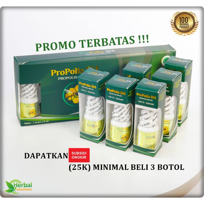 Propolis SM - Obat Tetes Herbal Propolis Brazil Asli