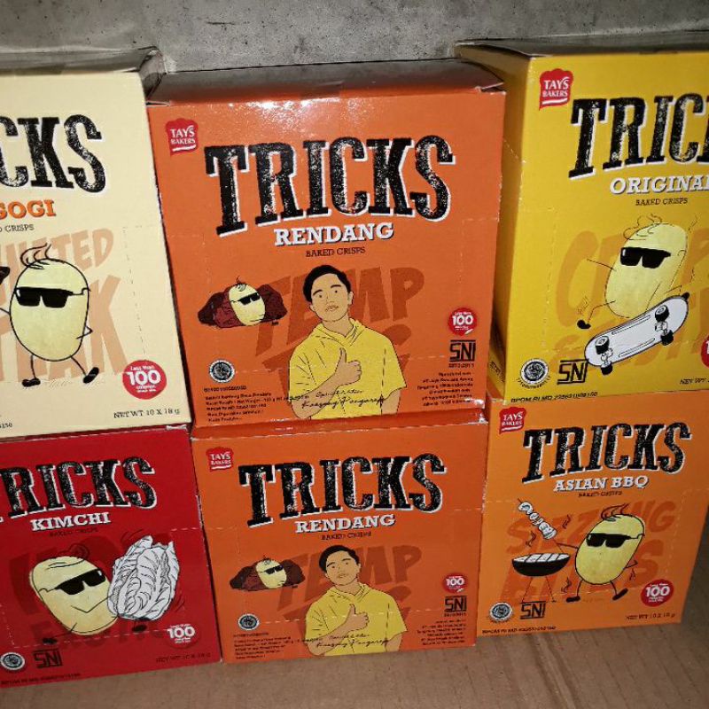 

Tricks berbagai rasa 1pak(10×12gr)