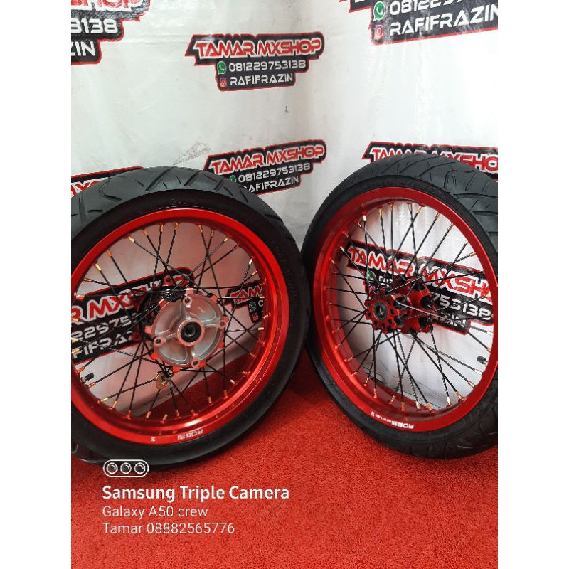 RODA SUPERMOTO CRF 150 L 250/300 BAN SUMO CRF 150 BAN SUPERMOTO CRF 150 MURAH
