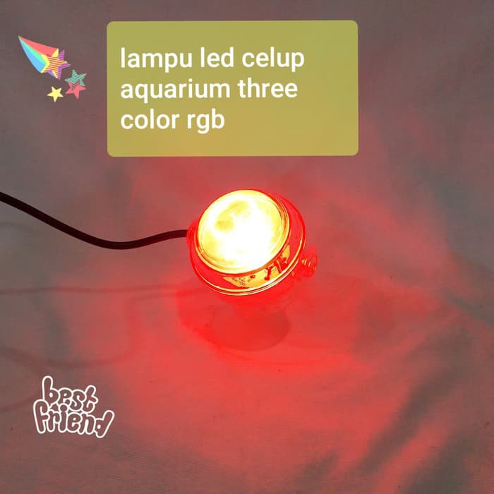 Lampu Sorot Taman Kolam Aquarium LED Celup 3 Warna Color RECENT RC-LSL