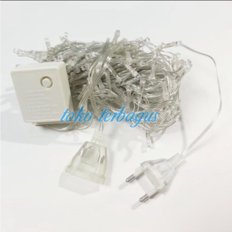 Lampu Hias LED 10M Lampu Tumbler LED Lampu Natal Rainbow TWINKLE LIGHT