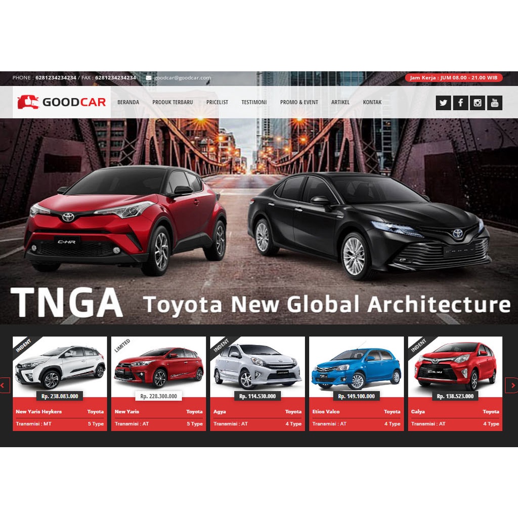 Website Sales Dealer Mobil – Dealer Motor Siap Pakai - GoodCar
