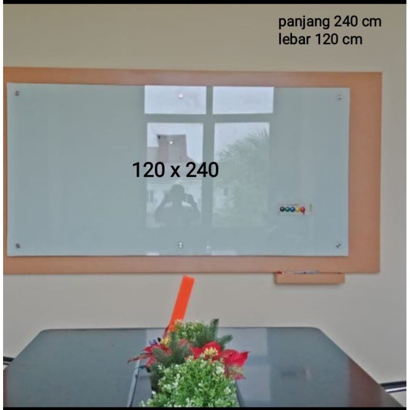 

papan tulis kaca 120 x 240 cm gratis ongkir dan pasang