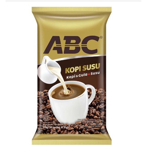 

Kopi ABC Susu 31 gr Sachet Pack (Isi 10 Sachet)