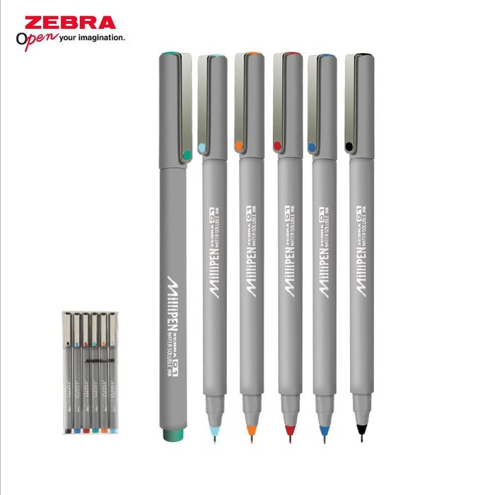 

Zebra Milipen 01 Fineliner - 0.1 mm ( 7 Colours )