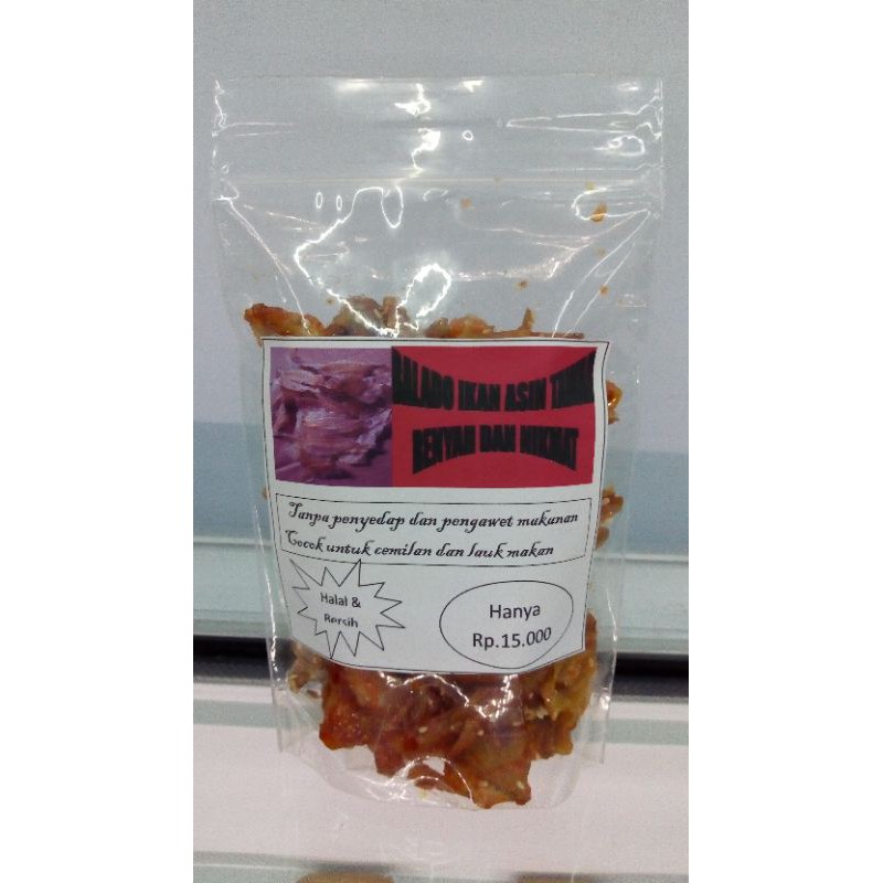 

Balado Ikan Asin Tawar
