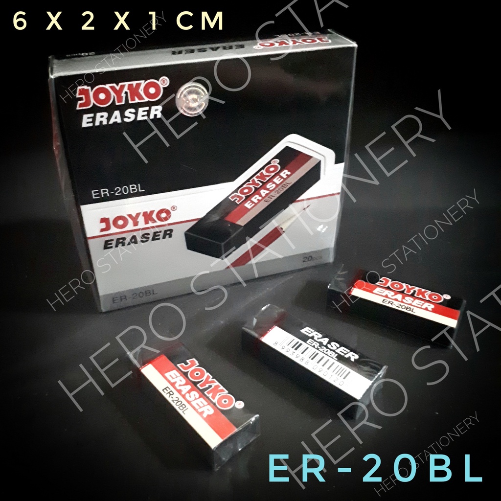

Joyko eraser penghapus hitam ER-20BL . 20 unit