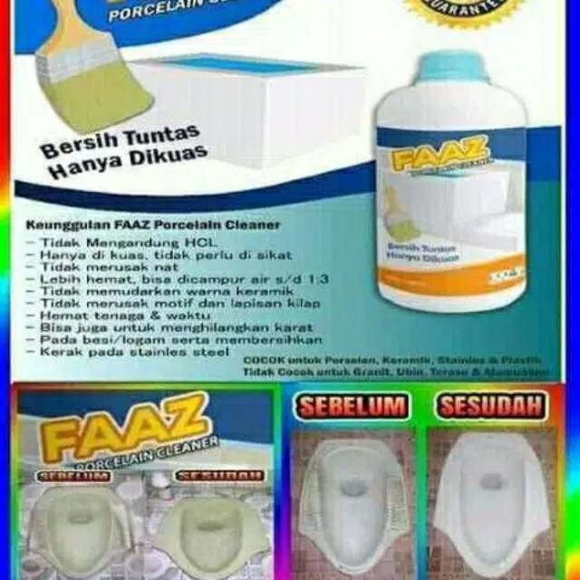 FAAZ Pembersih kerak kamar mandi Non HCL 250 ml