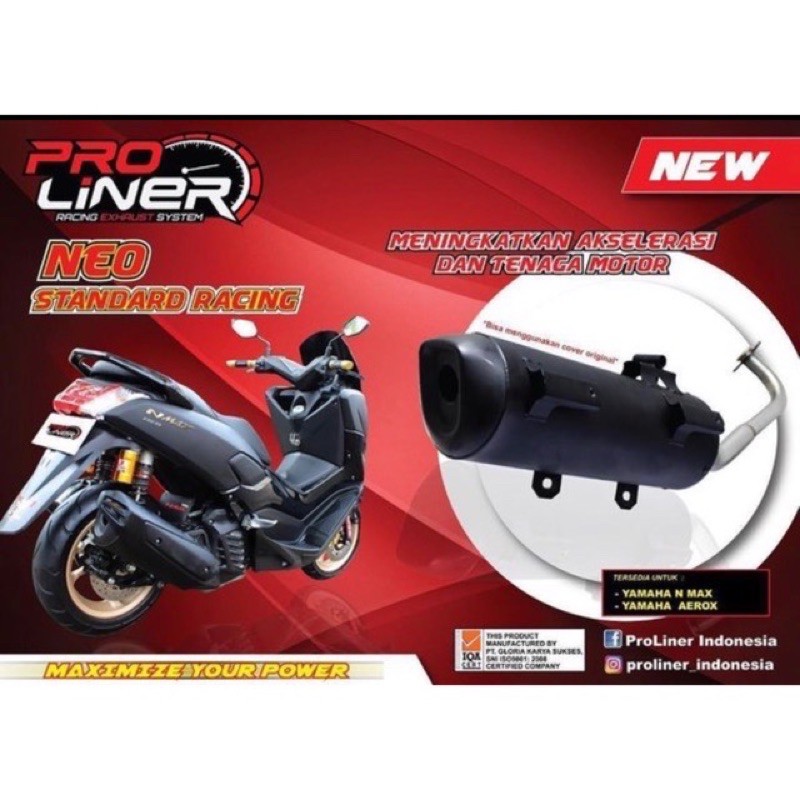 KNALPOT PROLINER NEO SR NMAX OLD / NEW NMAX 2020