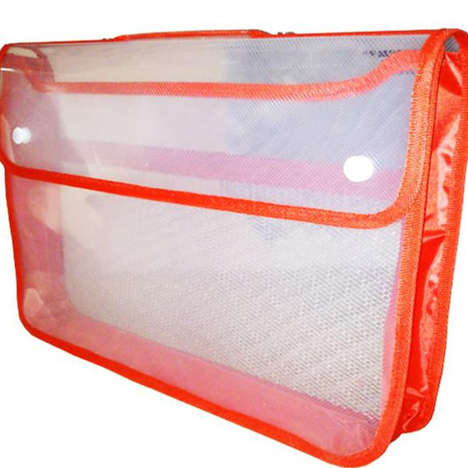 

Map Plastik Zipper Bag Kancing X-One Atk - Biru Kode 329