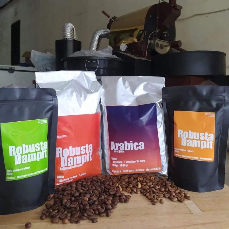 

Kopi Robusta Dampit dan Arabica 1kg