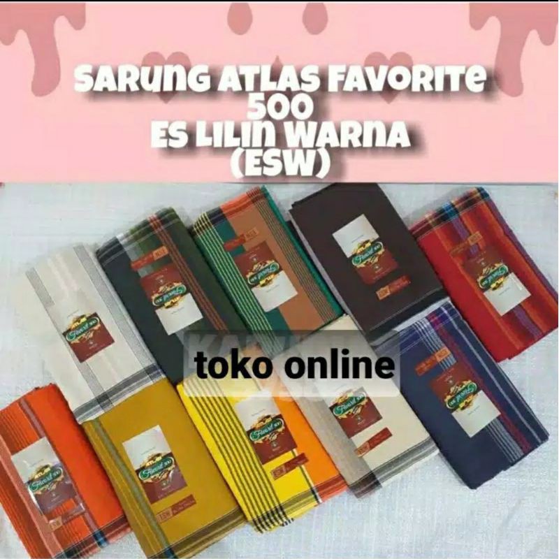 SARUNG ATLAS FAVORIT 500 / sarung atlas murah / sarung dewasa