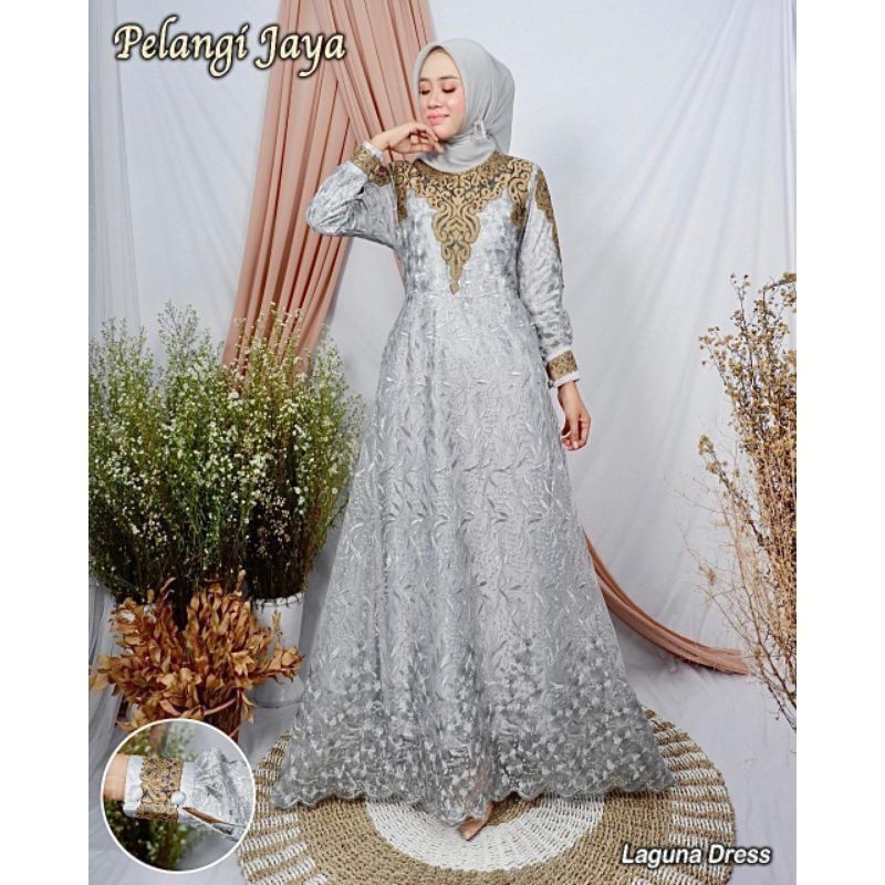 NEW BAJU PESTA /GAMIS LAGUNA/FASHION MUSLIM/BY PELANGI JAYA