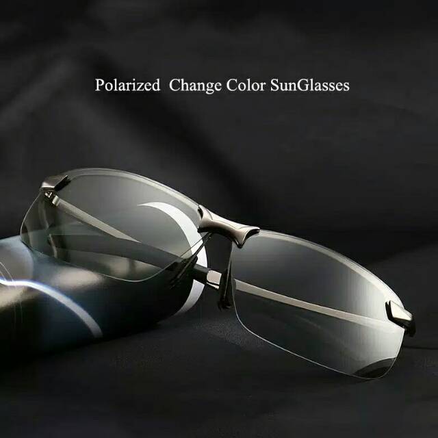 Kacamata Hitam Lensa Polarized Gradasi 2 warna Kacamata Pria
