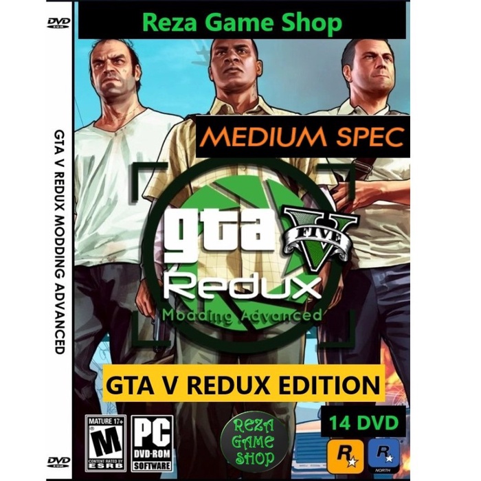 (READY) GTA V Redux Edition FULL MOD | CD GAME | GAME PC DAN LAPTOP | GAMING