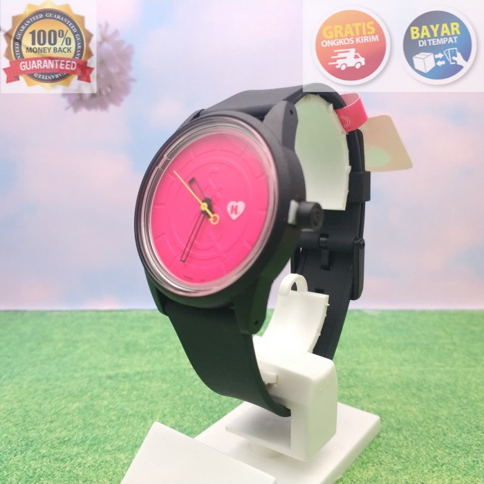COD Q&Q QQ Smile Solar Analog Harajuku Hitam RP00J834Y Original READY STOCK GARANSI KEREN TERBARU