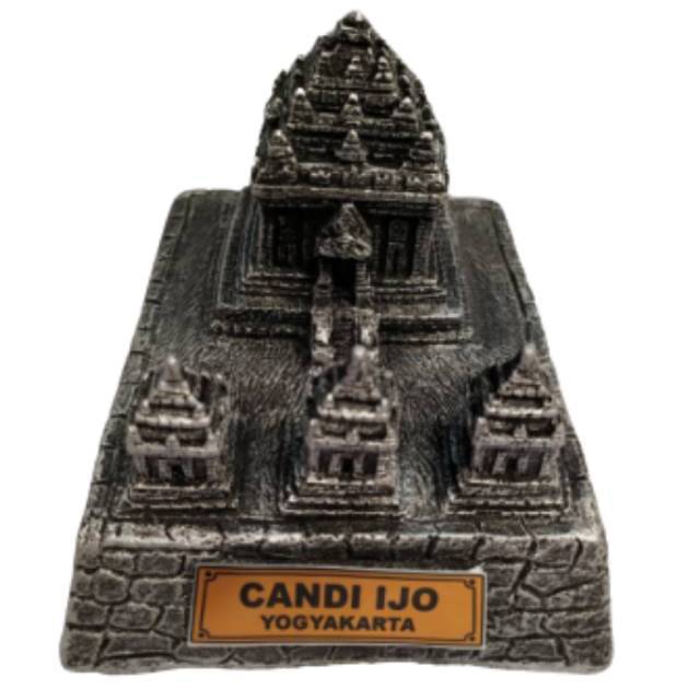 (BISA COD) PAJANGAN MINIATUR CANDI IJO YOGYAKARTA 16x13x10 cm BAHAN FIBERGLASS DEKORASI RUMAH MURAH