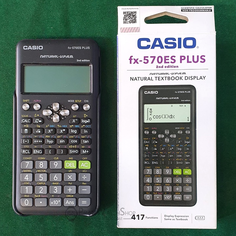 

Calculator Scientific CASIO FX-570ES+ PLUS Original Bergaransi Resmi 1 Tahun Kalkulator Ilmiah