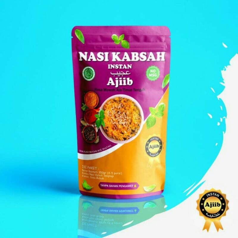 

NASI KABSAH INSTAN AJIIB BERAS BASMATI (4-5 Porsi)